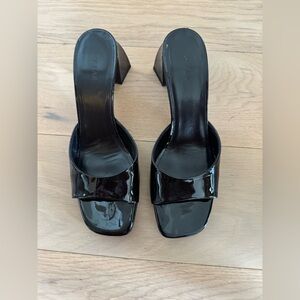 By Far Romy Patent Mules size 38